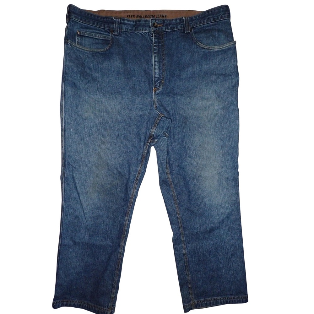 Duluth Flex ballroom Jeans Mens 42 x 30 Straight Leg‎ Work Casual Denim